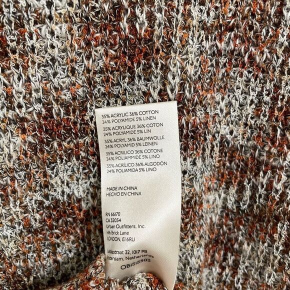 Free People Blair Spacedye Pullover Sweater Black Coffee Combo Small NWT - Picture 7 of 9